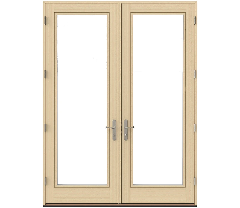 Providence Pella Lifestyle Series Wood Double Hinged Patio Doors